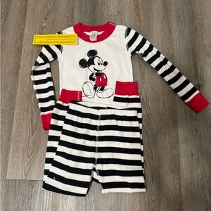 Mickey Mouse pajama two piece set NWT